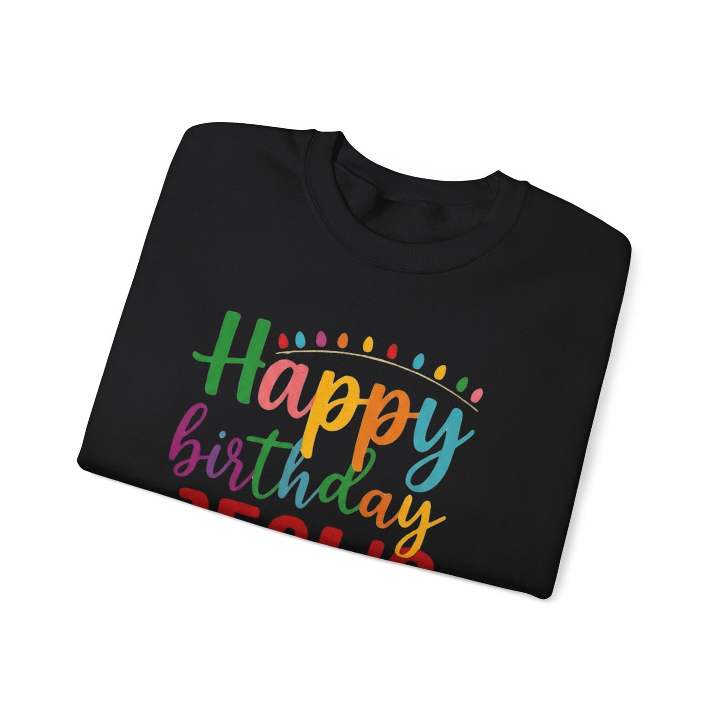 "Happy Birthday Jesus" Colorful Christmas Crewneck