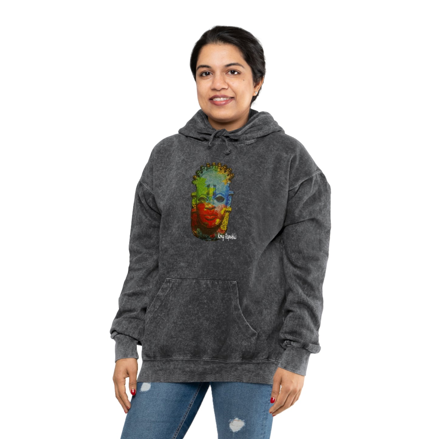 Queen Idia Multicolored Mask Hoodie